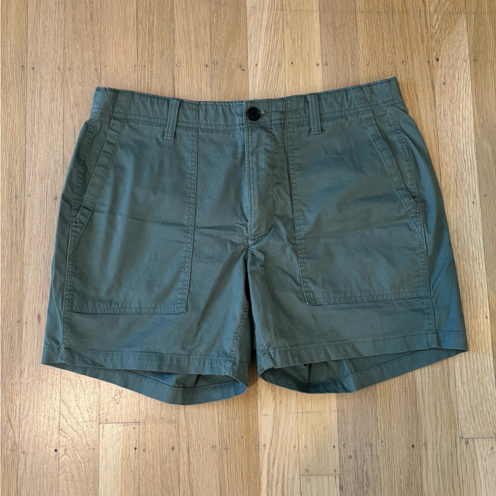 Bonobos Chino Shorts, Green, 33” Waist, 5” Inseam